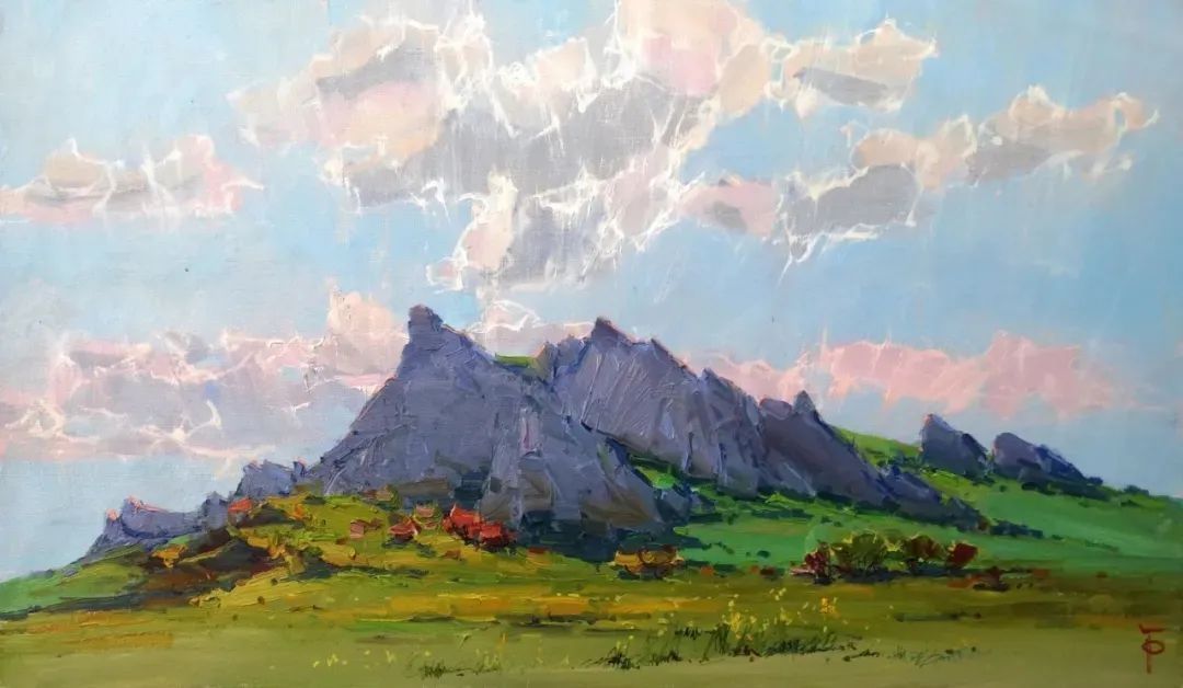 露台&不起眼的房子、简单的露台、普通的小路 他都画得如此出彩!