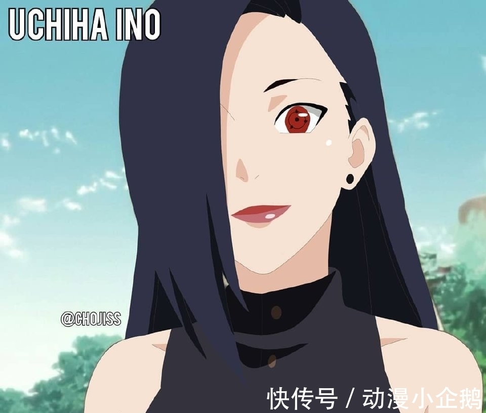 宇智波一族|《火影忍者》全员宇智波?当女生们拥有宇智波外形,差点认不出