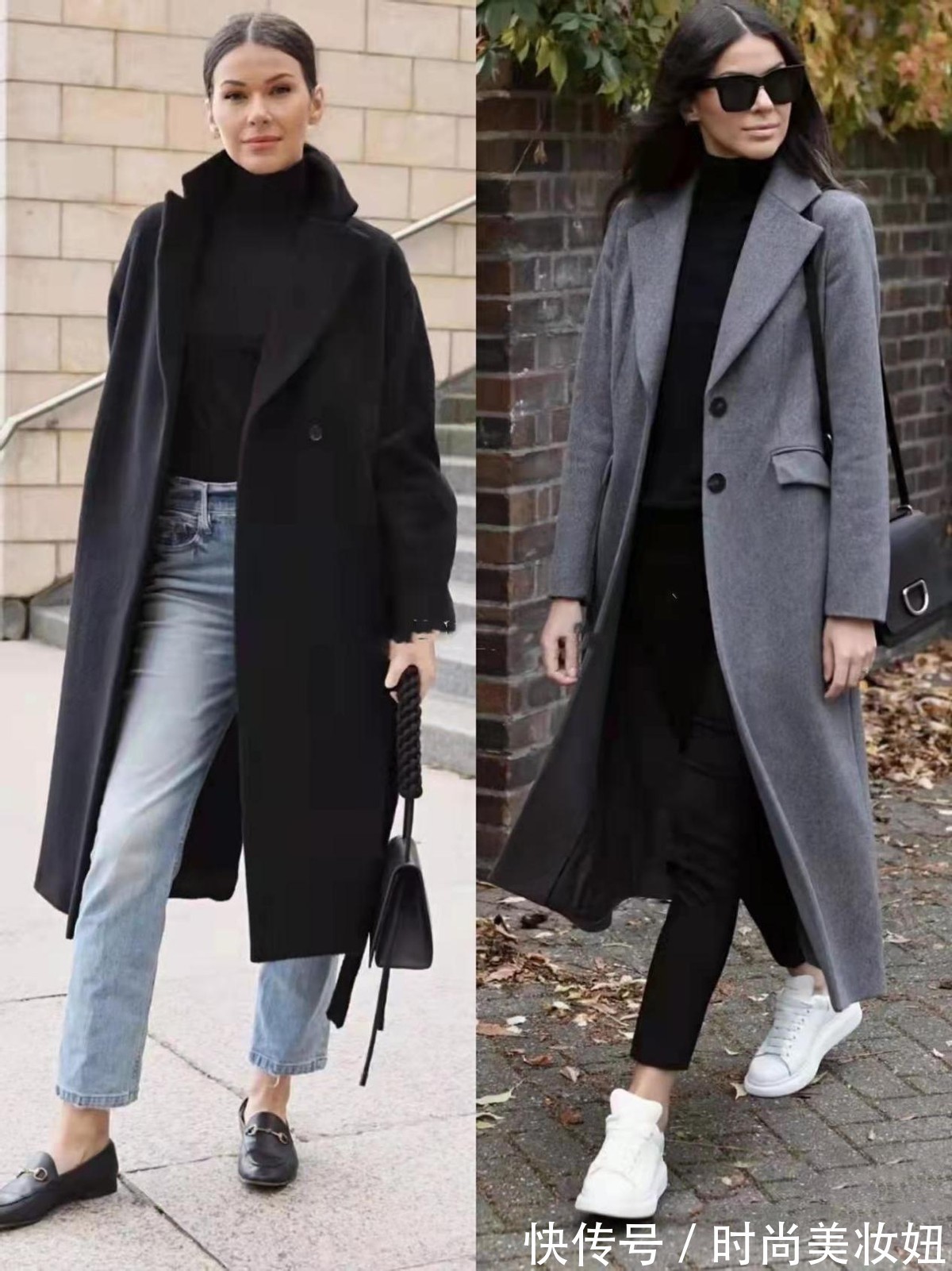 版型 40岁中年女人的大衣就该这样穿,简单高级又显气质,照穿就对了