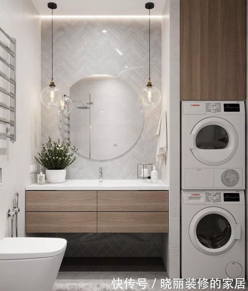 卫生间|5㎡的卫生间怎么放洗衣机?看完就知道了!