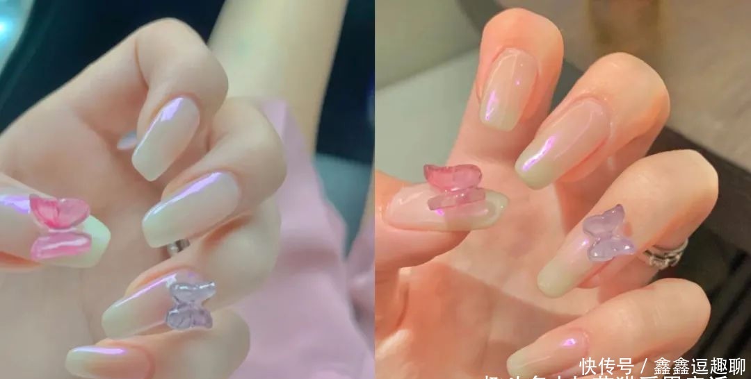 现实中美炸的极光美甲,梦幻炫彩,仙掉眉毛很上头!