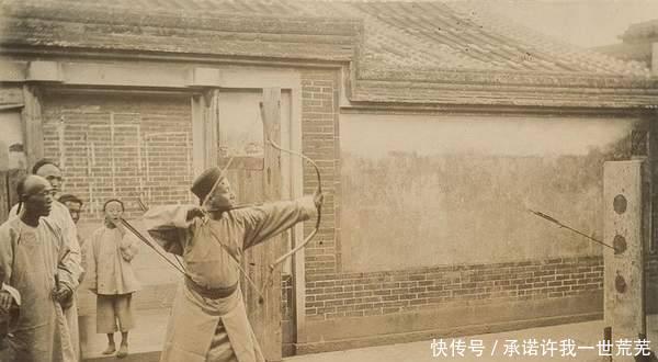 老照片|一组清末弓箭手老照片,和影视剧中的不一样,图三为湘军将领!