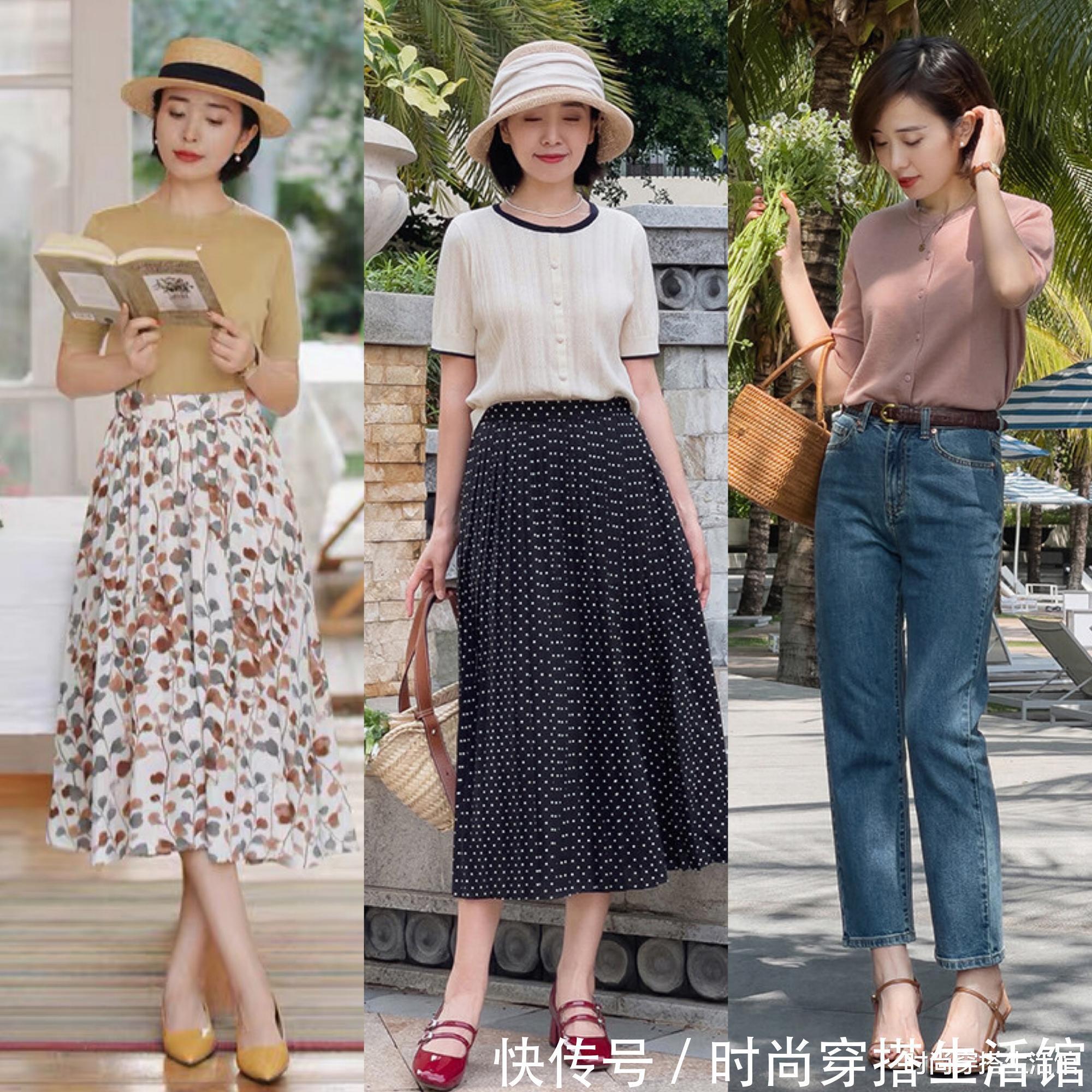 针织衫|小个子女人少穿长款多穿“它”,显瘦还显高,配裙子裤子美极了