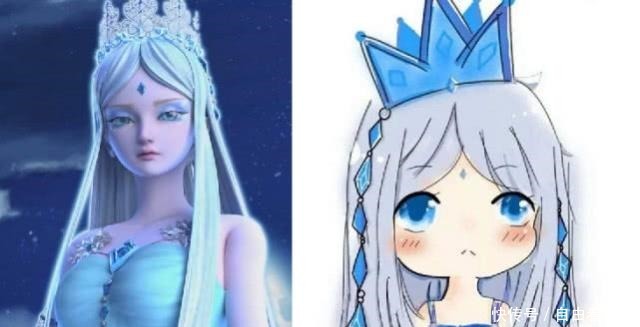 画风|叶罗丽主角画风变成2D后,辛灵、冰公主可爱,王默水王子好般配