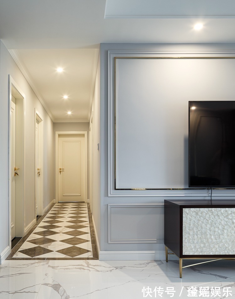 动线|130㎡轻奢四居,融入美式的沉稳庄重,打造温柔的质感生活