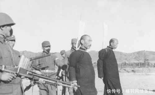 老照片|抗日战争胜利后处决汉奸现场老照片,背叛民族残害同胞,该杀!
