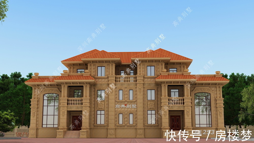 别墅|这款双拼三层别墅,外形精致大气,你喜欢吗?