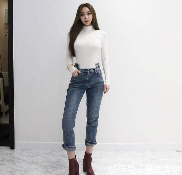 高跟鞋 魅力十足的牛仔裤美女,轻松穿出青春活力,体现优雅的姿态!