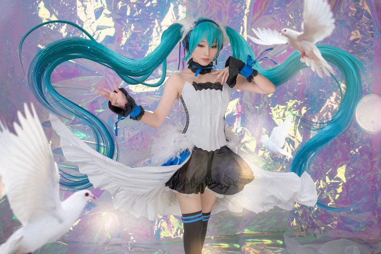 初音未来|VOCALOID初音未来第七龙神miku联动cosplay