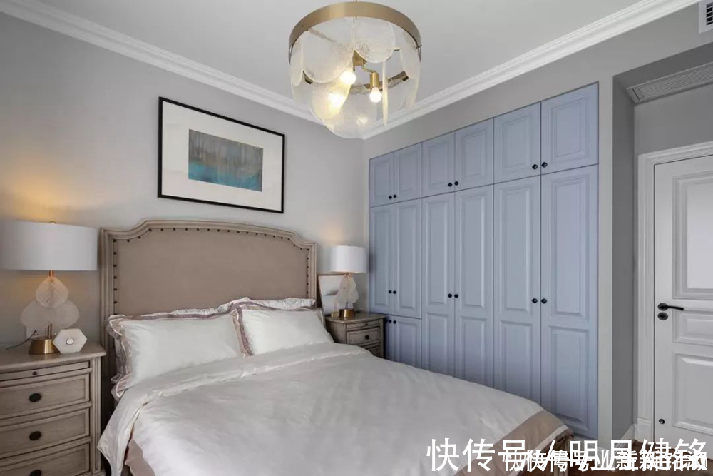 电控柜|大房型想设计美式轻奢风格，187平的大平层这样设计，优雅高品质