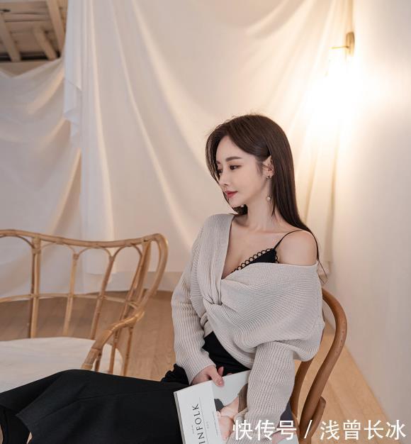 时尚|孙允珠黑色吊带蕾丝鱼尾裙,性感时尚显女人味