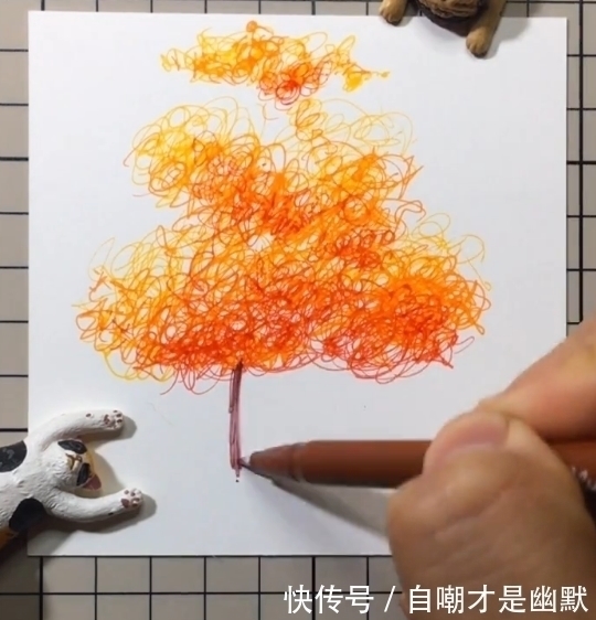 爱情滋味@美术生被罚画画，同时用三支笔，看到成品：秀儿，能认真一点吗