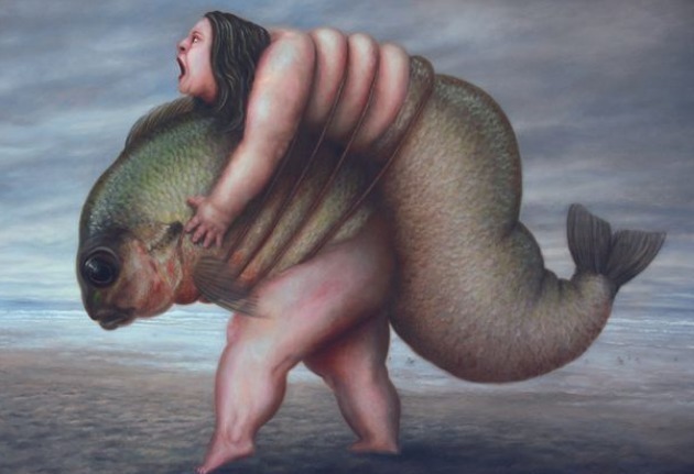 动物们&胆小谨点,插画师笔下的诡异动物看完一秒清醒!