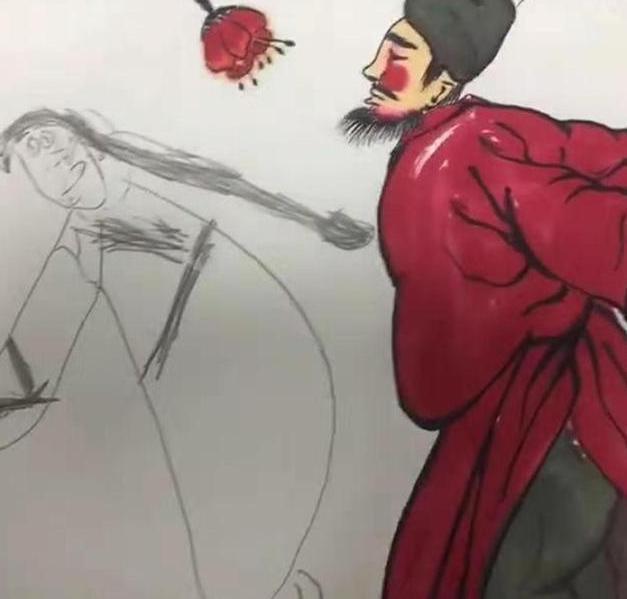 宝宝|妈妈画画中途去买菜,宝宝给画添上“女主角”,网友:神来之笔