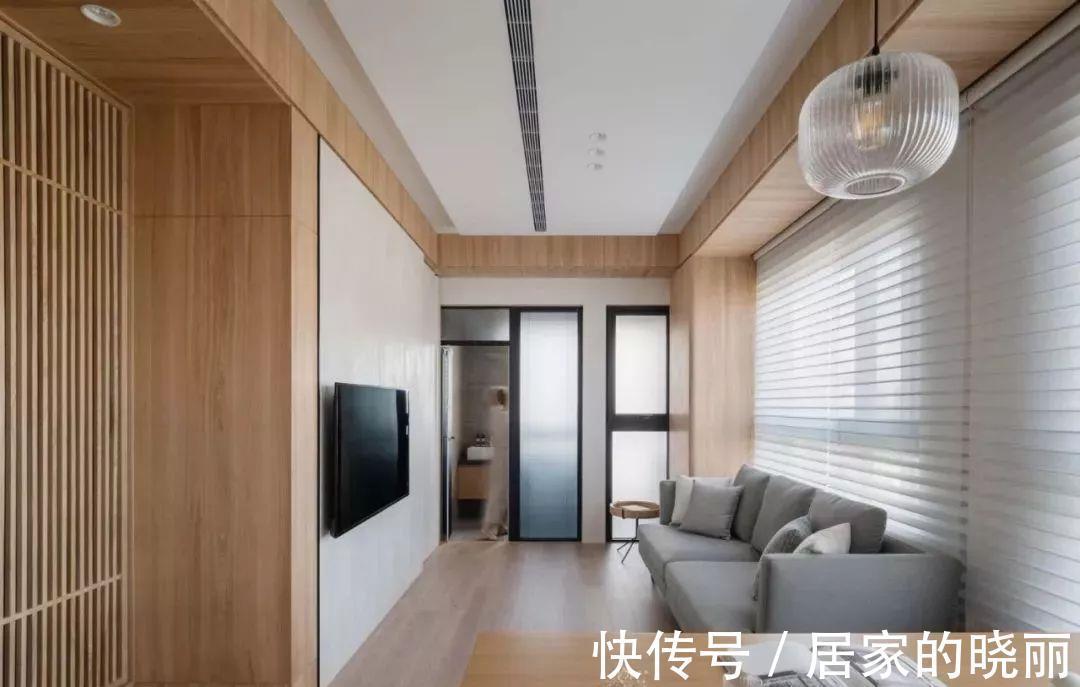 舒适感|56平的日式风小户型二居室，木与白营造的舒适感