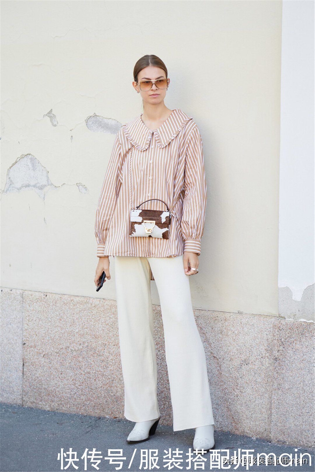 谁穿谁好看的娃娃领衬衫，注意好3个搭配细节，非常提气质