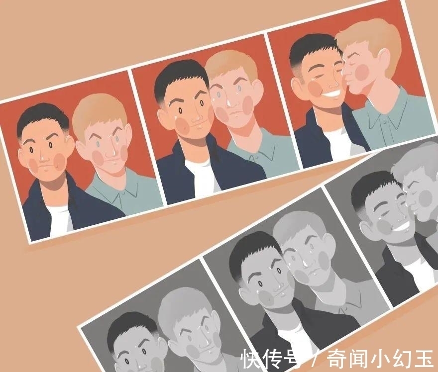男性朋友!外国小哥用温情的插画,描绘出关于男人之间的浪漫,有点甜蜜