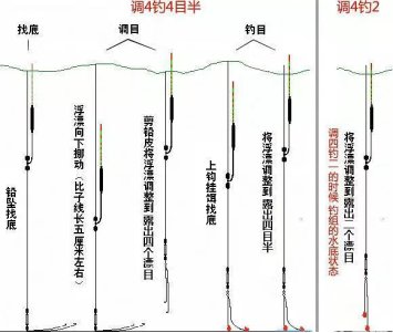  钓鱼高手简单的快速调漂与精确找底方法解析
