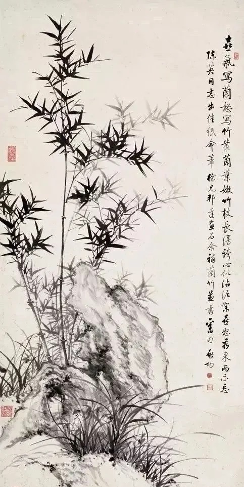 画竹@启功画竹大全,清秀至极!