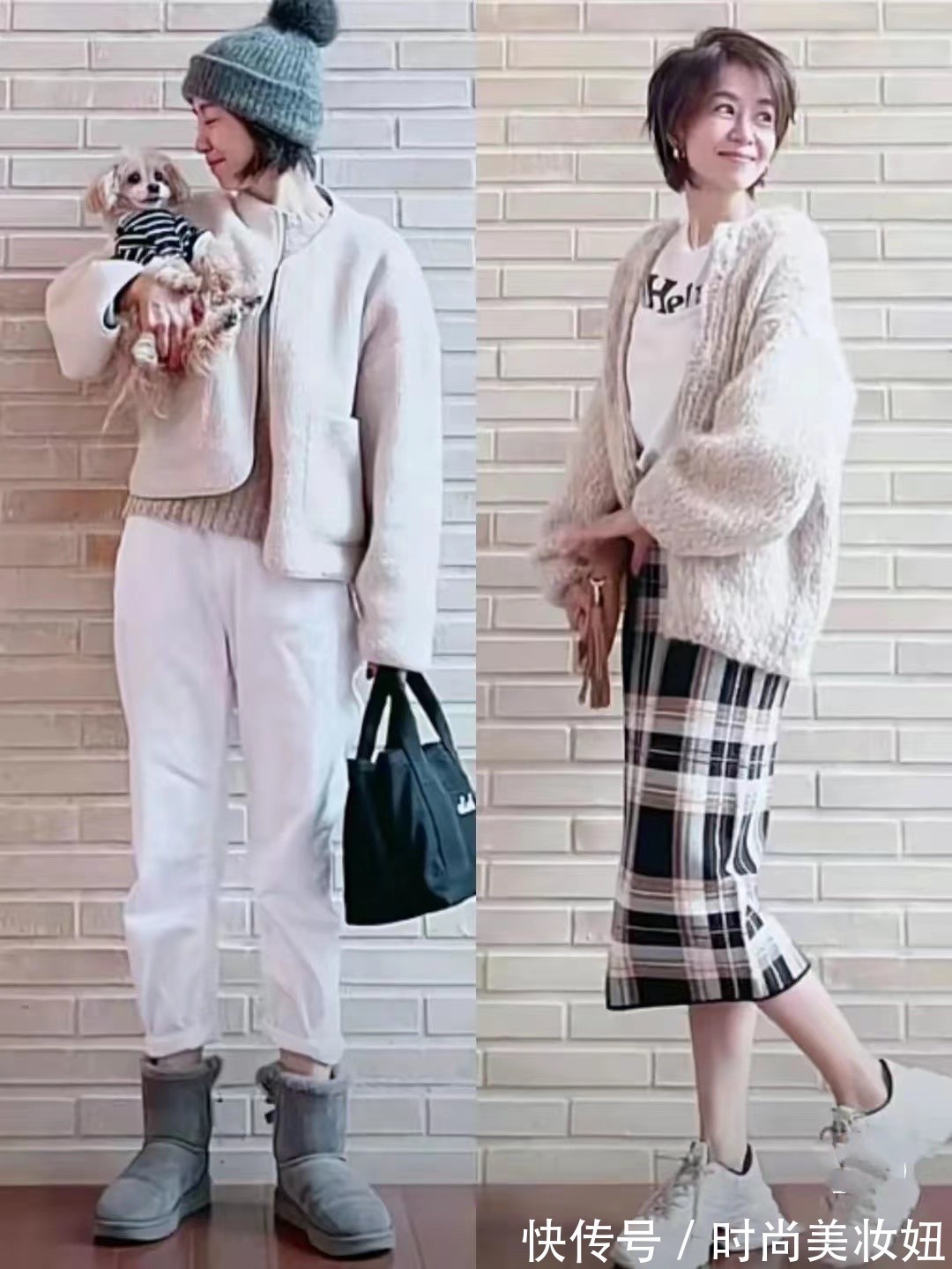 造型|50岁要学日杂博主穿搭,简单的配色显气质,照穿美得优雅大方