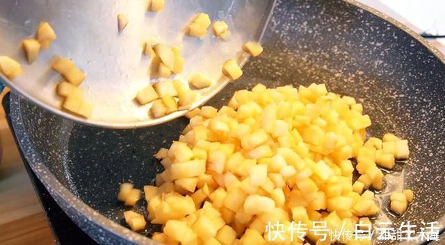 紫薯|不用揉面不用起酥,就能做出酥脆可口的苹果派,一口咬下料超足