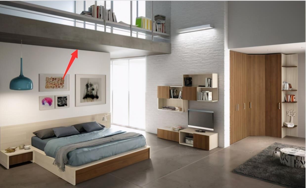 床头|小户型用这一招，主卧床头上方再加悬空床，直接省掉一间儿童房！