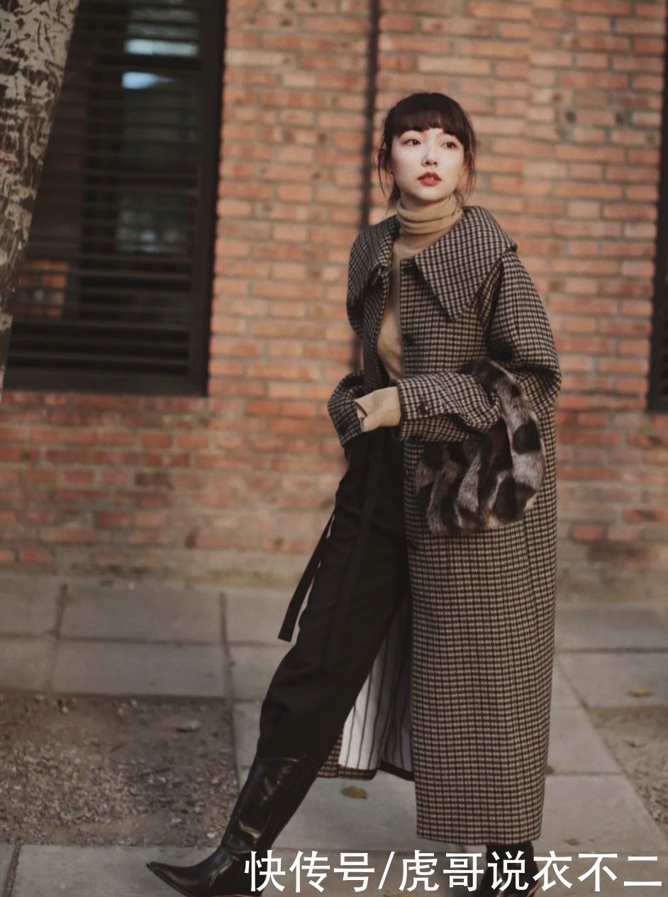 永不过时的格子大衣，比羽绒服优雅，比摇粒绒高级，赶紧get吧
