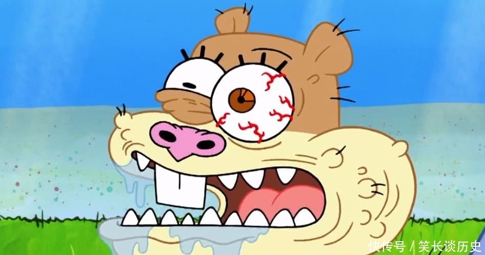 珊迪|海绵宝宝:珊迪为破世界纪录,决定尝试海之霸的糊糊,最后差点窒息!