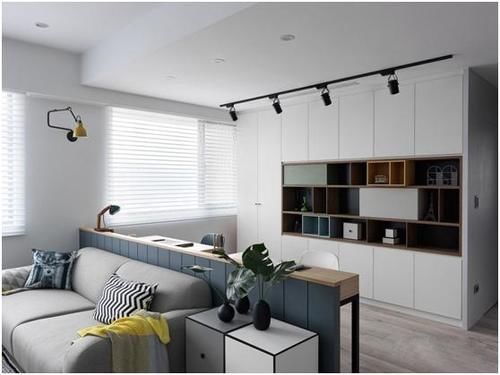 主卧|这套88平小户型北欧风,全开放式就算了,书房竟然在厨房旁边!