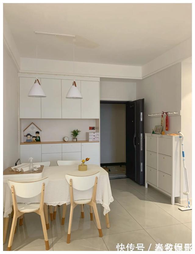 背景墙|她家80平米,还没入住就吸引了一帮邻居参观,简洁大方,太舒服了