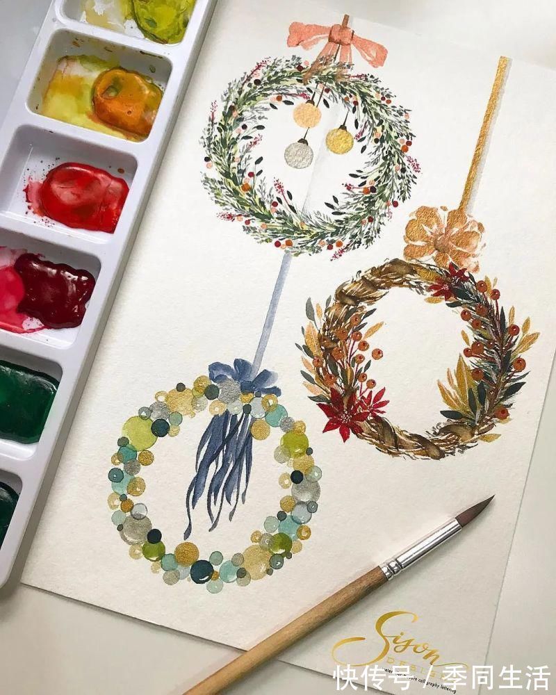 笔尖&美爆!70张超简单小清新的水彩手账,你想要的都在这里!收藏这篇就够了!