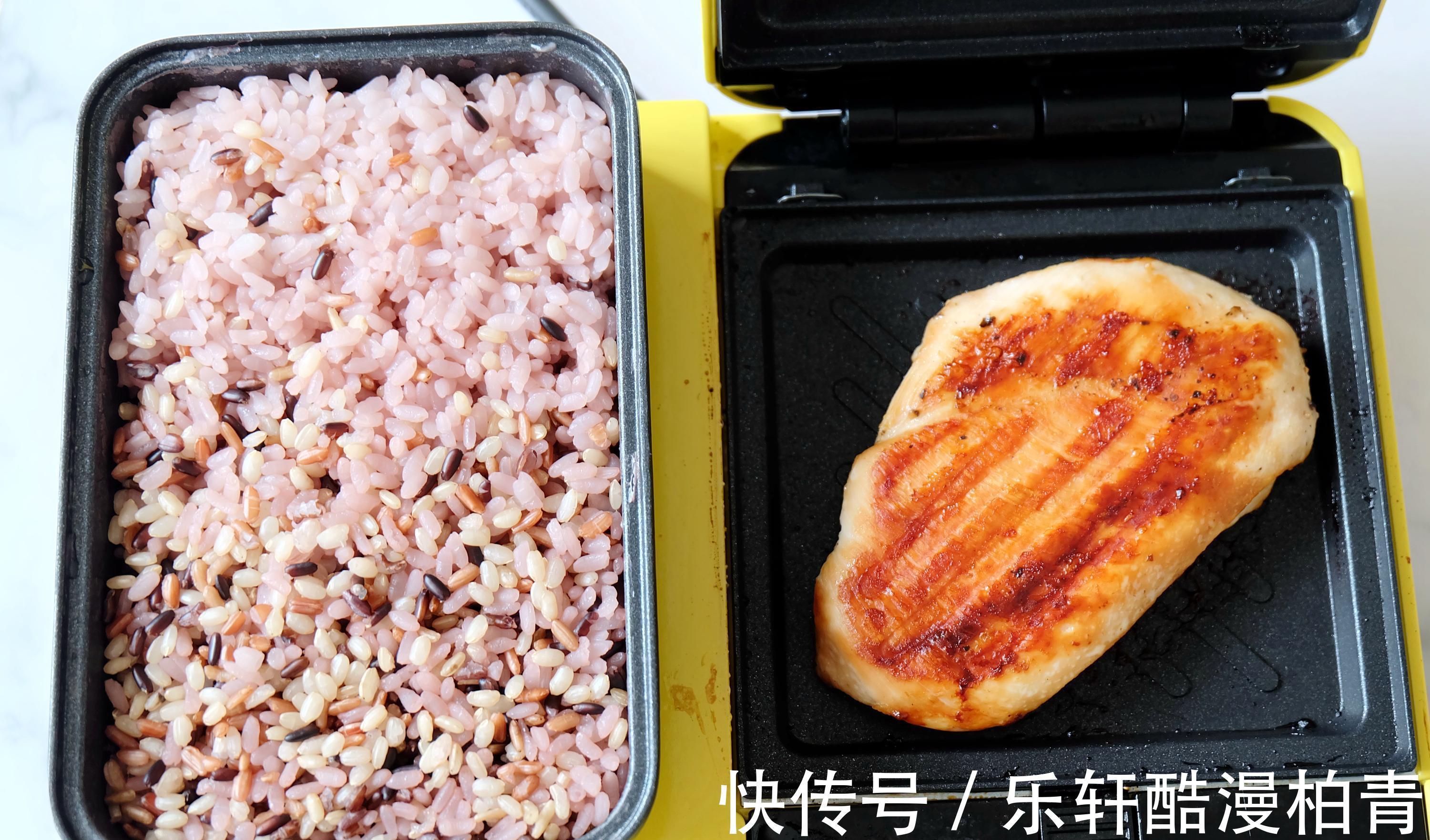 饭菜|早餐机的新用处,能焖饭还能煎鸡排,简单省事方便,真实用