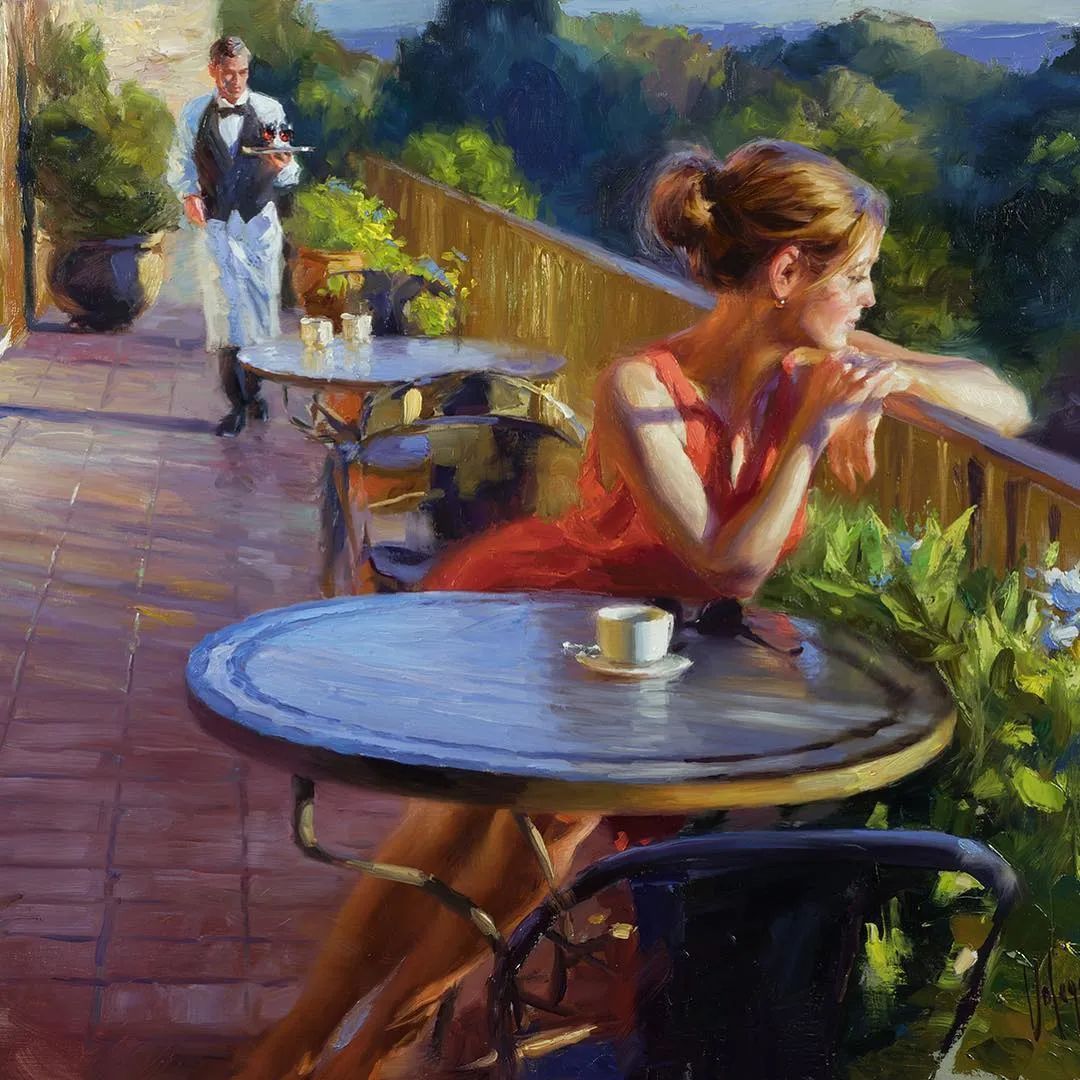 ·沃利戈夫|弗拉基米尔·沃利戈夫 的笔下，夏日繁花，娇媚女子，岁月静好