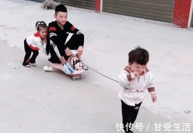 小葡萄|皮得很舅舅以大欺小，俩小外甥当牛做马，奶奶还有3秒抵达现场