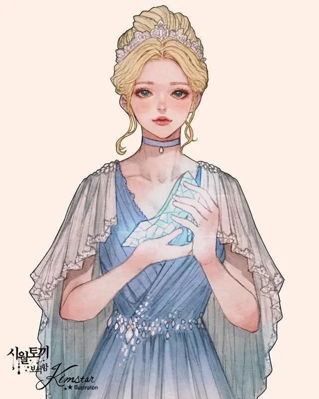 白雪|另一种画风的迪士尼公主，美艳傲人的白雪，手捧水晶鞋的灰姑娘