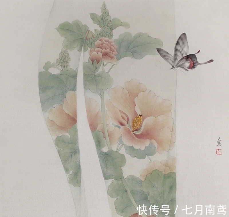 鲍莺|女性画家特有的审美情调,被她释放的淋漓尽致|鲍莺花鸟画