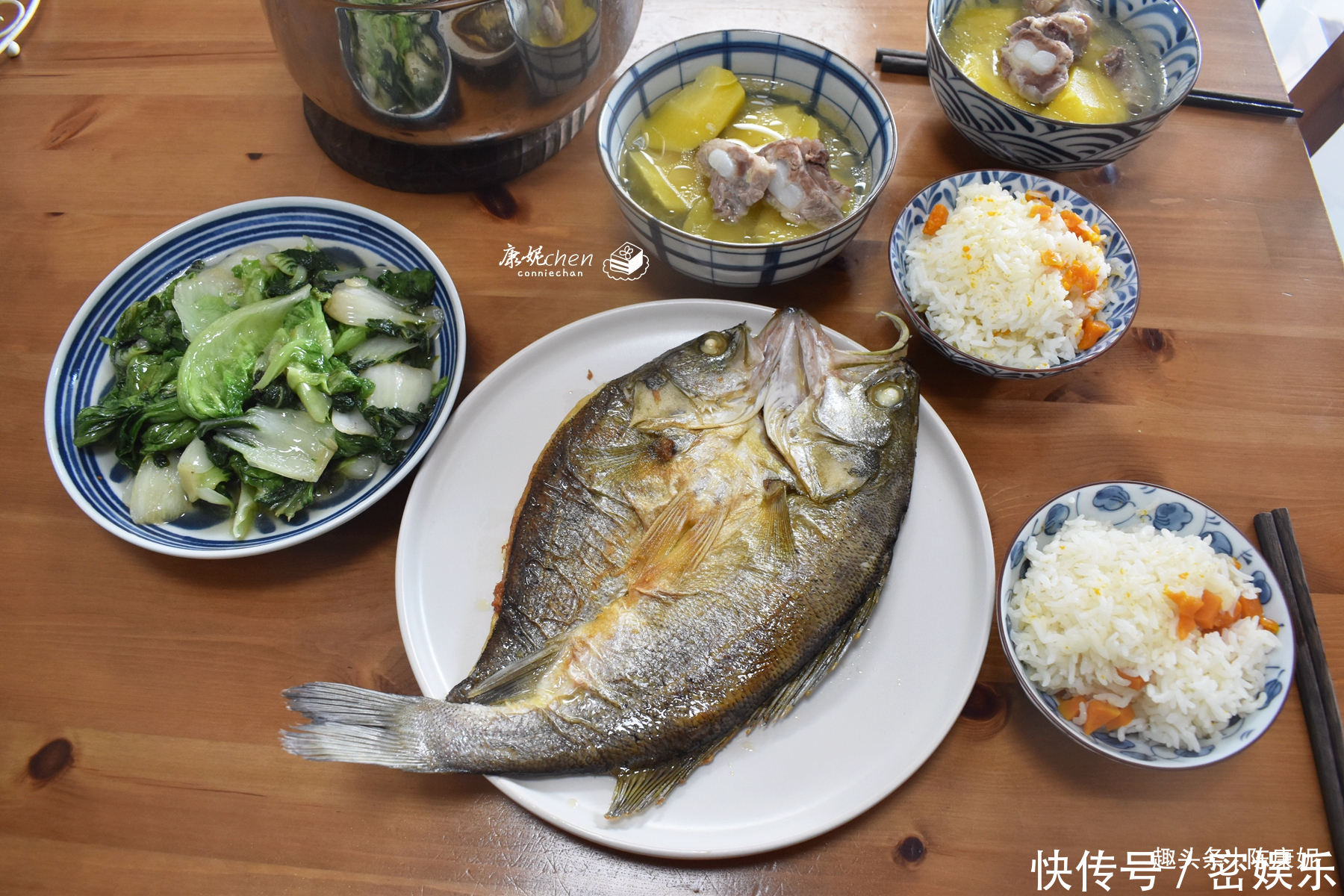 两口子6天晚餐,少主食多蔬菜,不管菜多菜少,家常便饭就是香