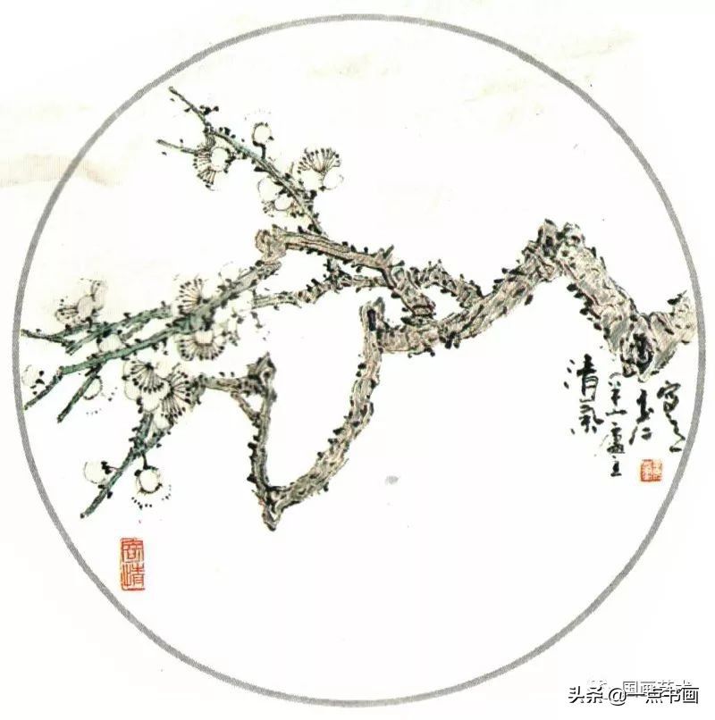 花头$图文教程——怎样画梅