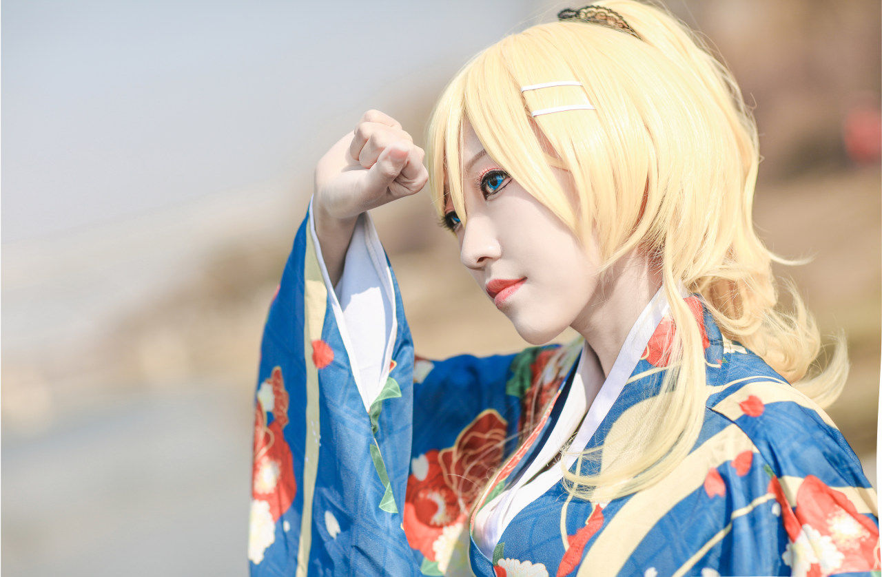 绚濑|绚濑绘里 大正和服未觉醒cosplay