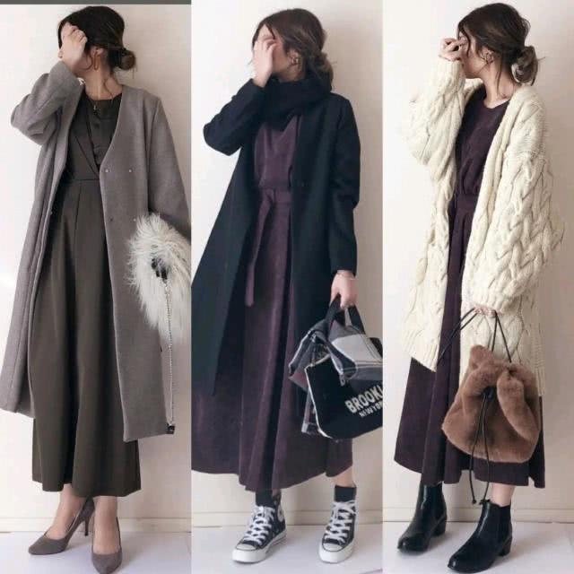 保暖 别拿打底裤搭大衣了,今年流行“毛衣+外套”,保暖时尚谁穿谁美