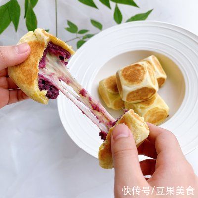 教程|百吃不腻的「缤纷下午茶」 虎皮饽饽-紫薯仙豆糕教程