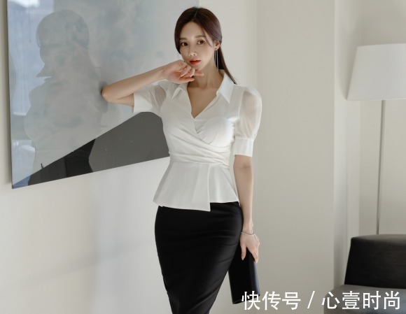 职业裙|女神孙允珠的时尚搭配:东欧气质婉约花凝优雅职业裙