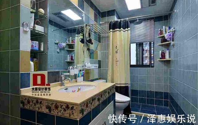 空间|卫生间小干湿分离不能做淋浴房占空间,不如半堵墙效果好