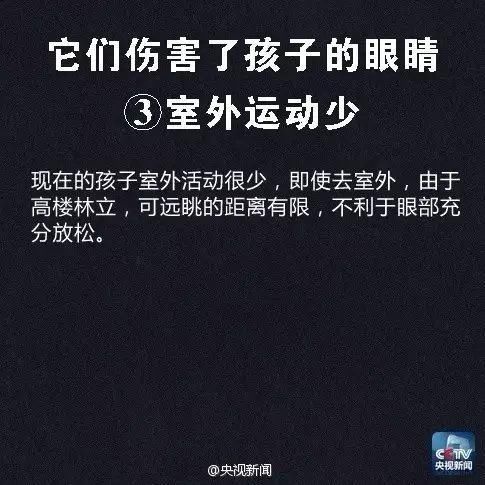 儿童|【CCTV】儿童近视率上升都是因为这8个因素，你家孩子中招没？