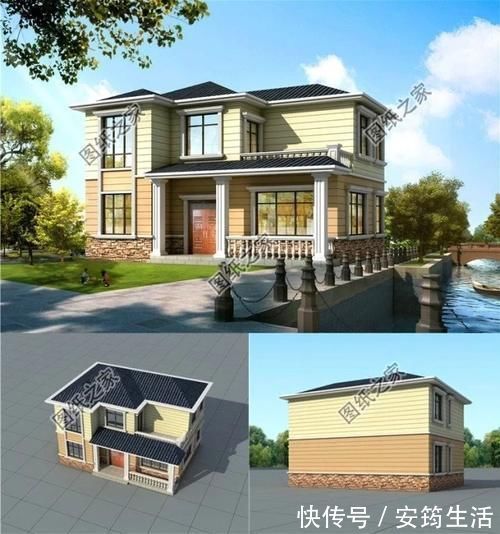 x3|超流行的现代二层别墅设计图,年轻人都喜欢的农村自建房