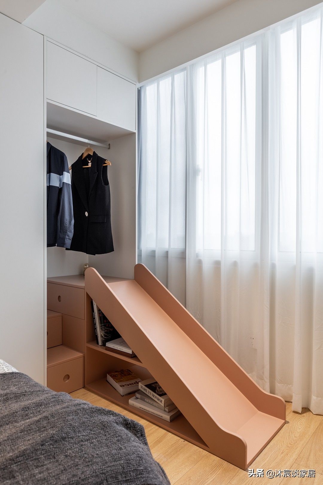 沐宸|看老破小如何“脱胎换骨”？重装34平小家，有三室有阅读区，惊艳