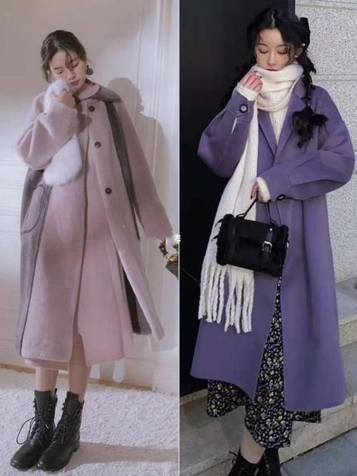 喜欢冬天穿紫色，定是个优雅浪漫的女人，若选对配色会更有气质