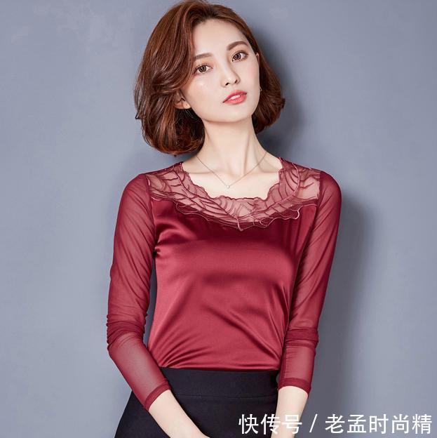 轻熟女 时尚雪纺衫搭配性感开叉裙,最适合80后轻熟女,女人味十足