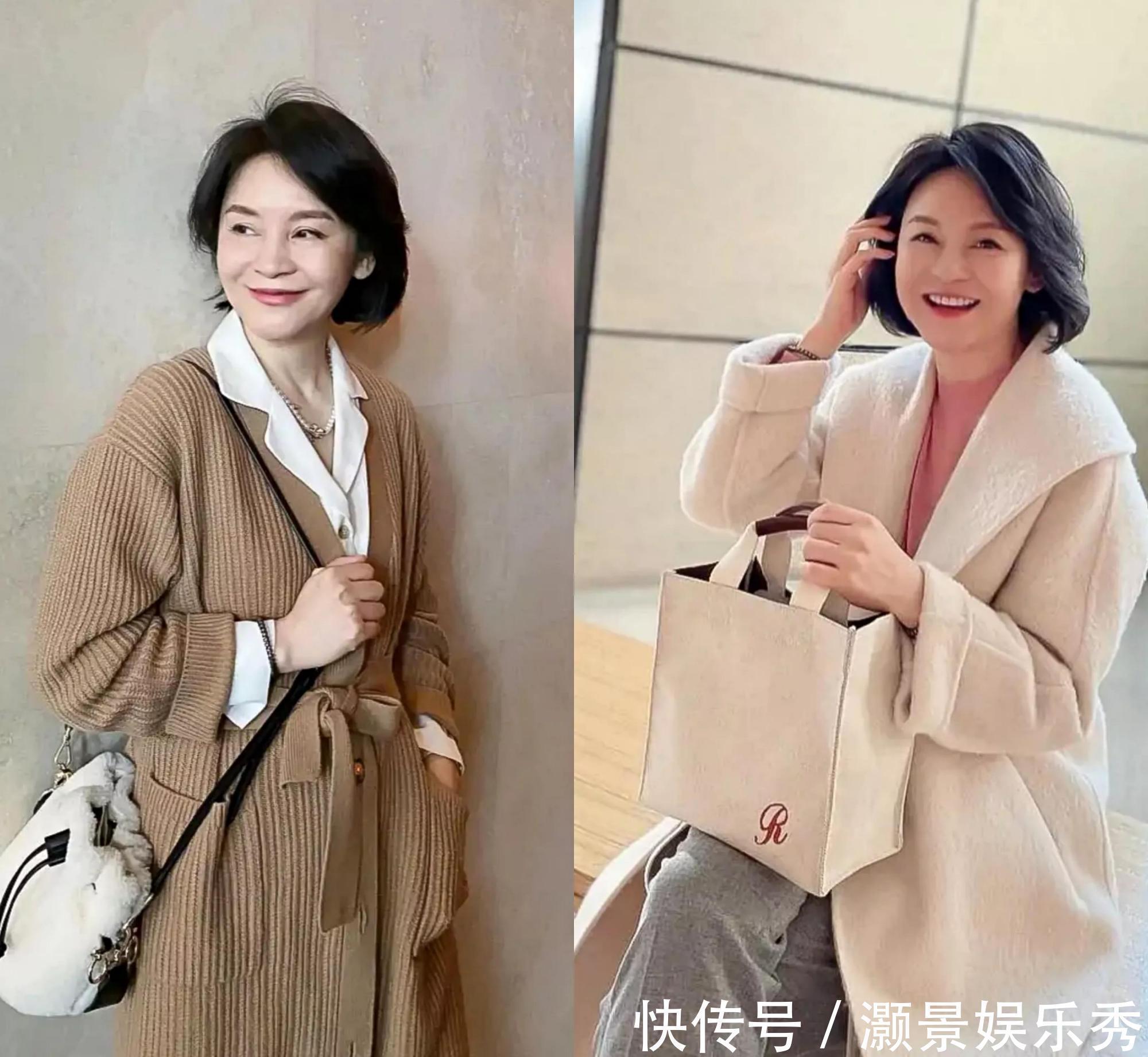 驼色 这才是50、60岁女人该有的穿搭,不装嫩也不老气,优雅而高级