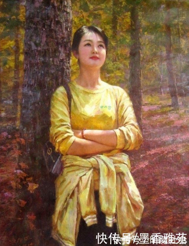 芭蕾舞者&从朝鲜精美油画,欣赏美丽的朝鲜姑娘